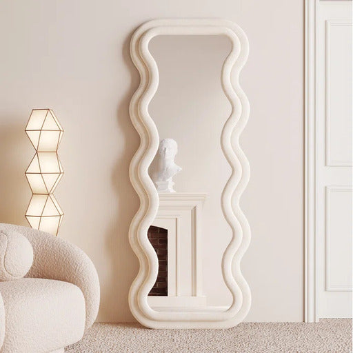 Wavy Standing Mirror
