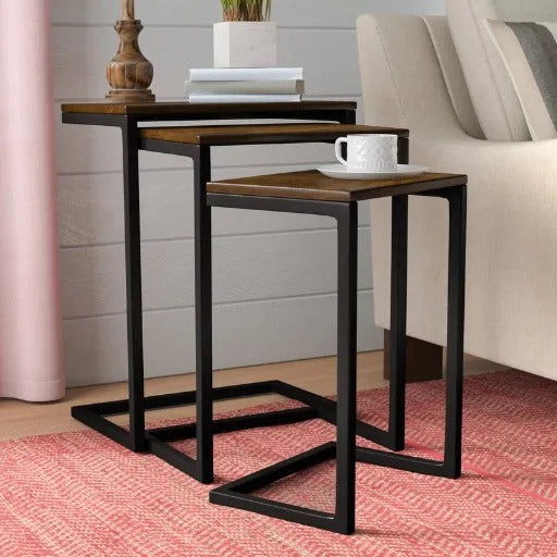 Wooden Coffee Tables (3Pcs)
